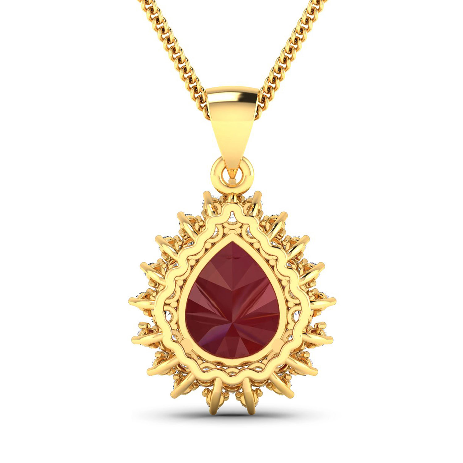 5 CT Ruby and Diamond Pendant
