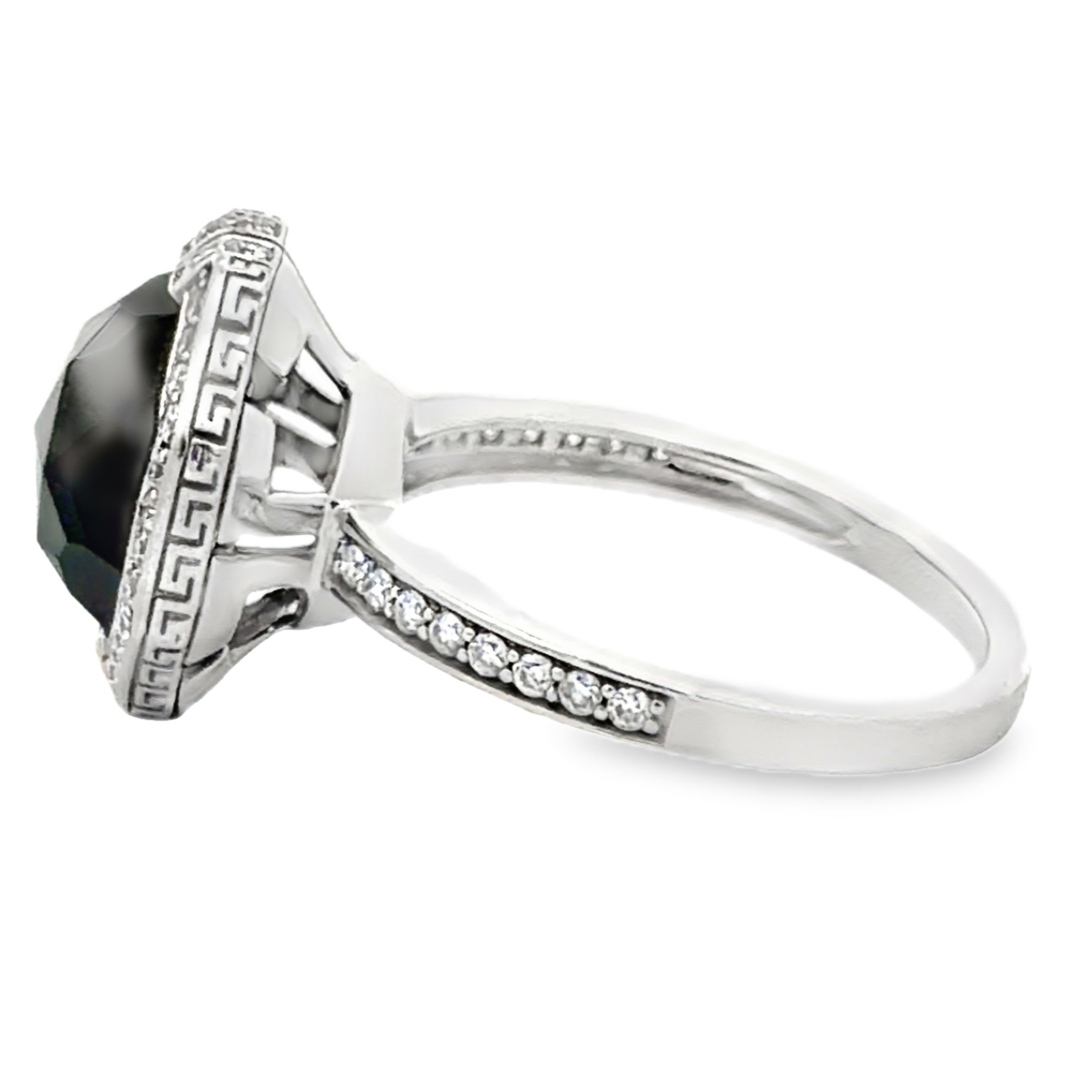 Ivanka Trump Natural Onyx and Diamond Cocktail Ring