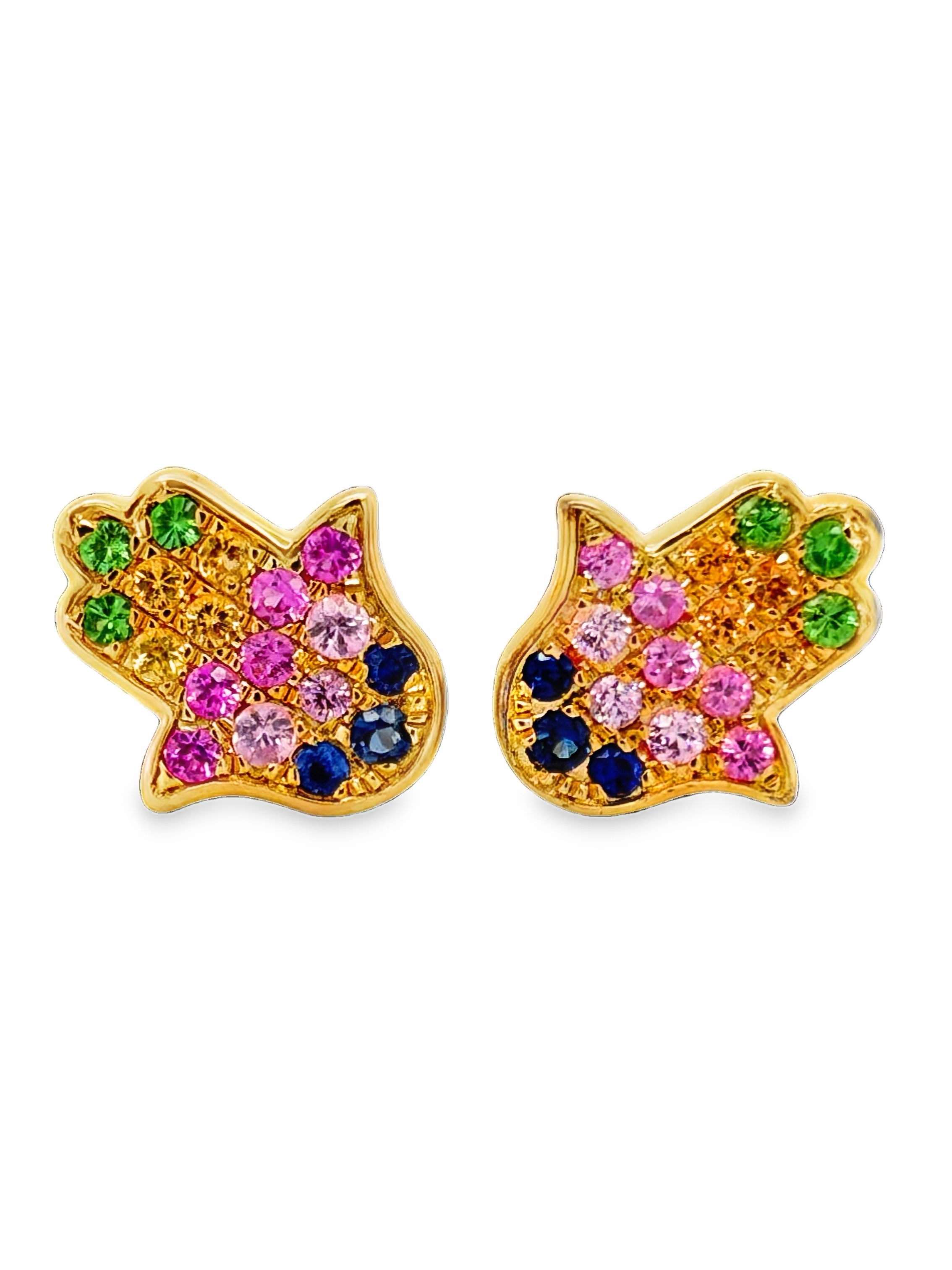 EFFY Hamsa Hand Sapphire Stud Earrings Sapphire Earrings