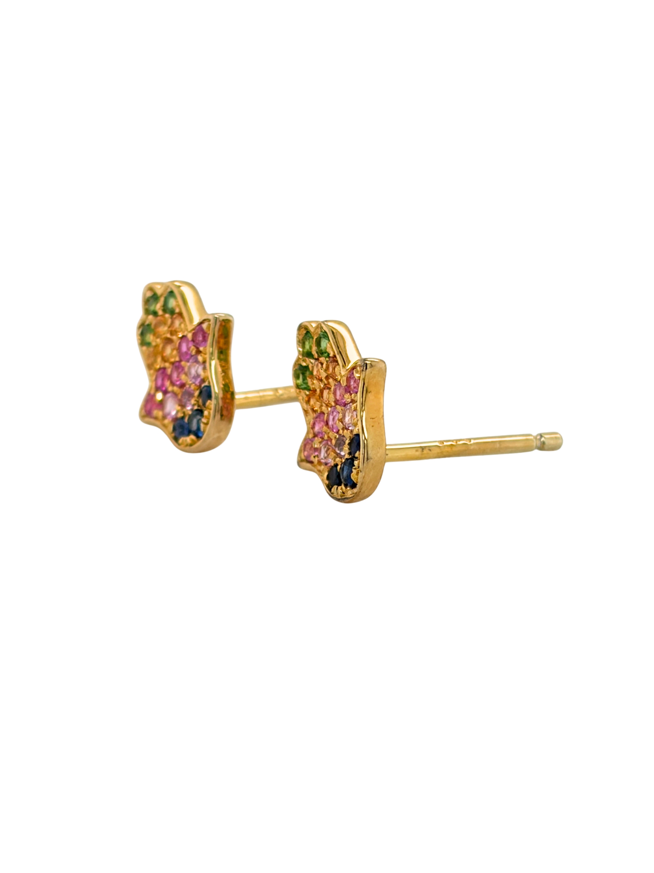 EFFY Hamsa Hand Sapphire Stud Earrings Sapphire Earrings