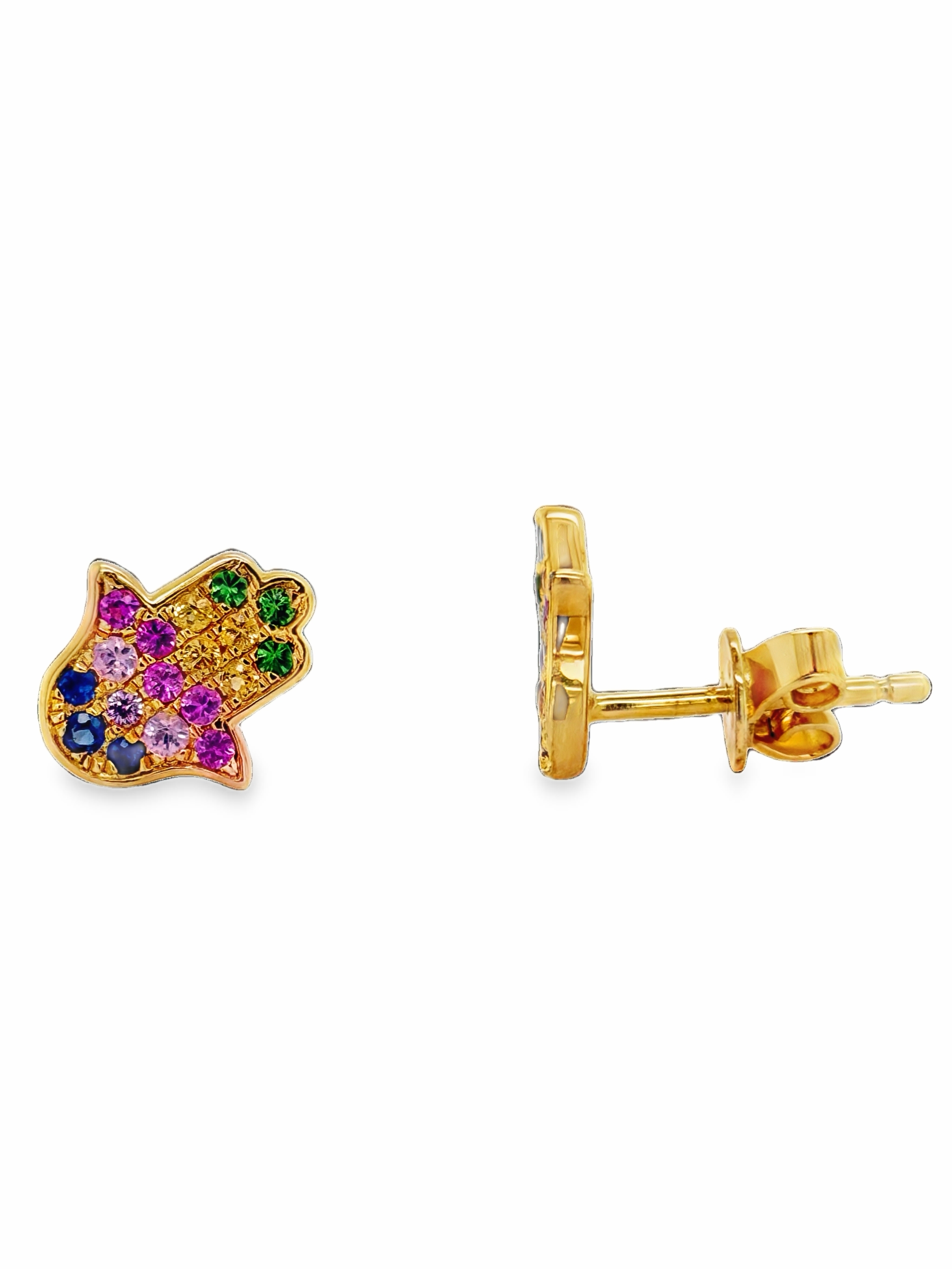 EFFY Hamsa Hand Sapphire Stud Earrings Sapphire Earrings
