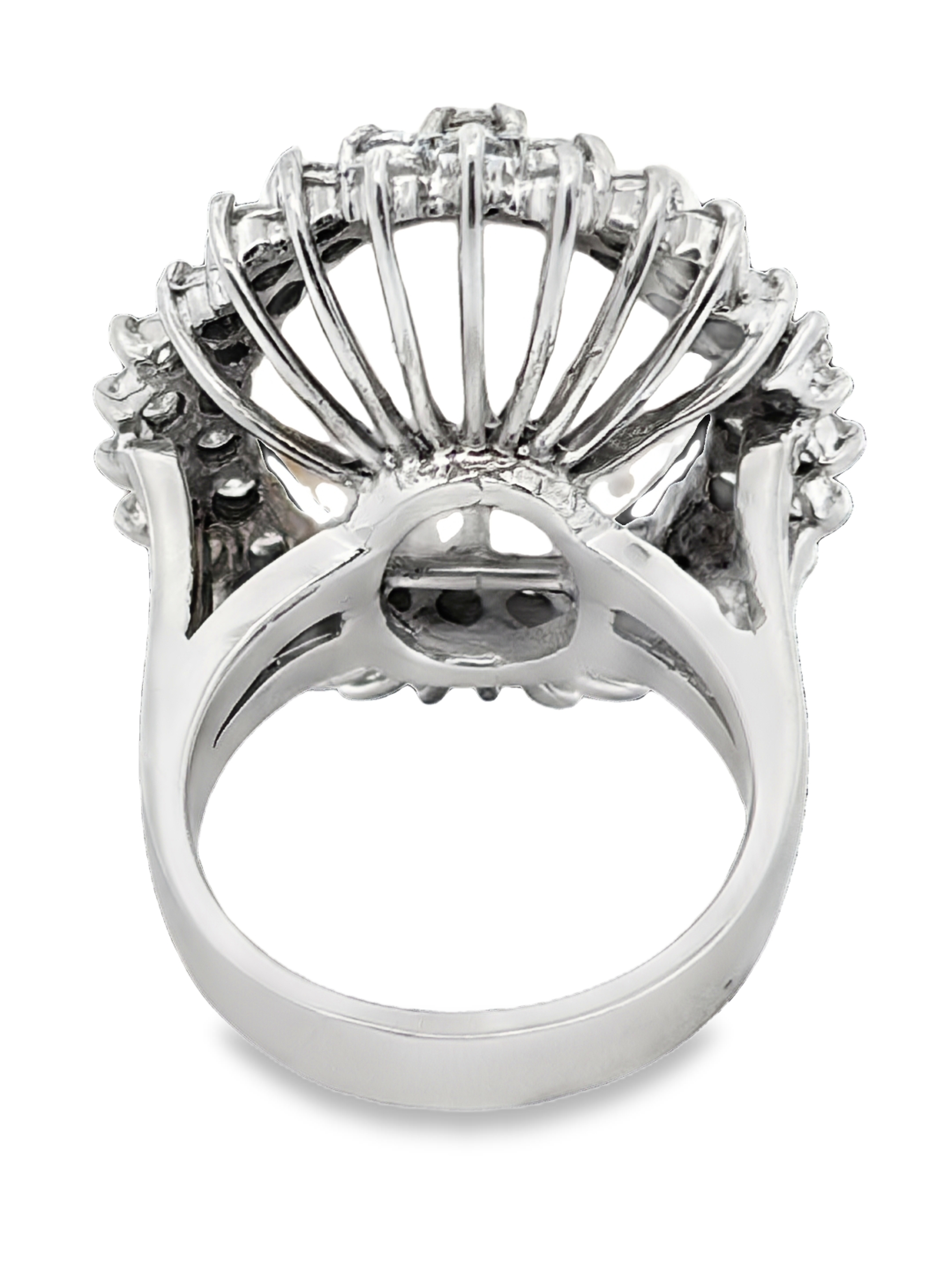 14K Natural South Sea Pearl & Diamond Ring