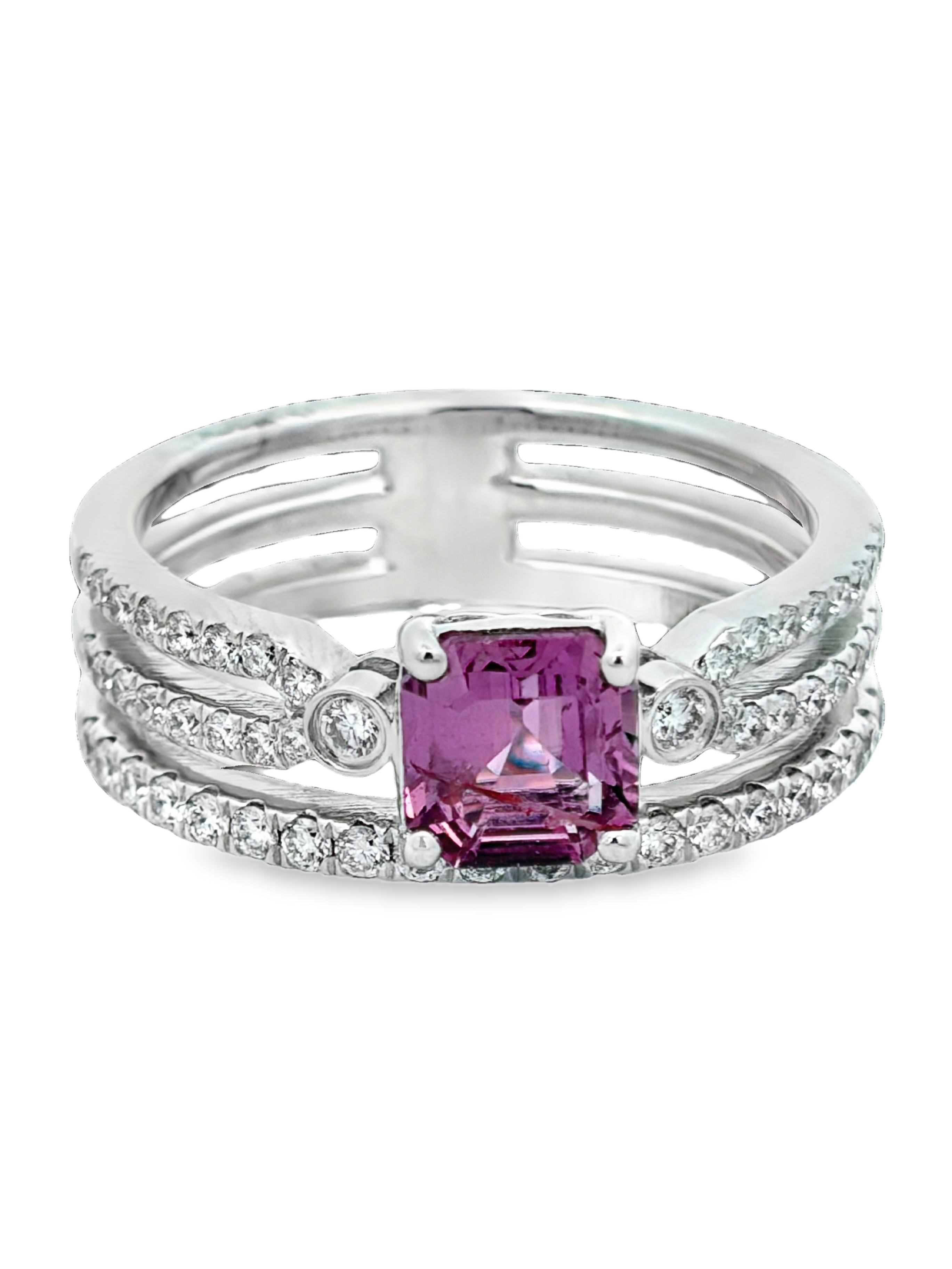 GIA Certified No Heat Sapphire & Diamond Ring by Oscar Friedman