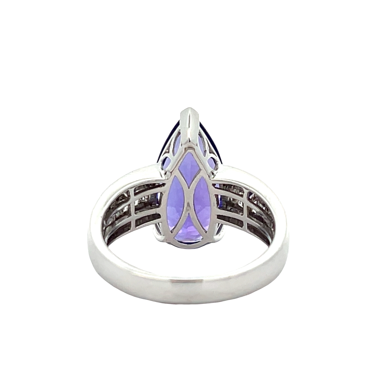 Natural Tanzanite and Diamond Ring by KRISTEN OSLEN