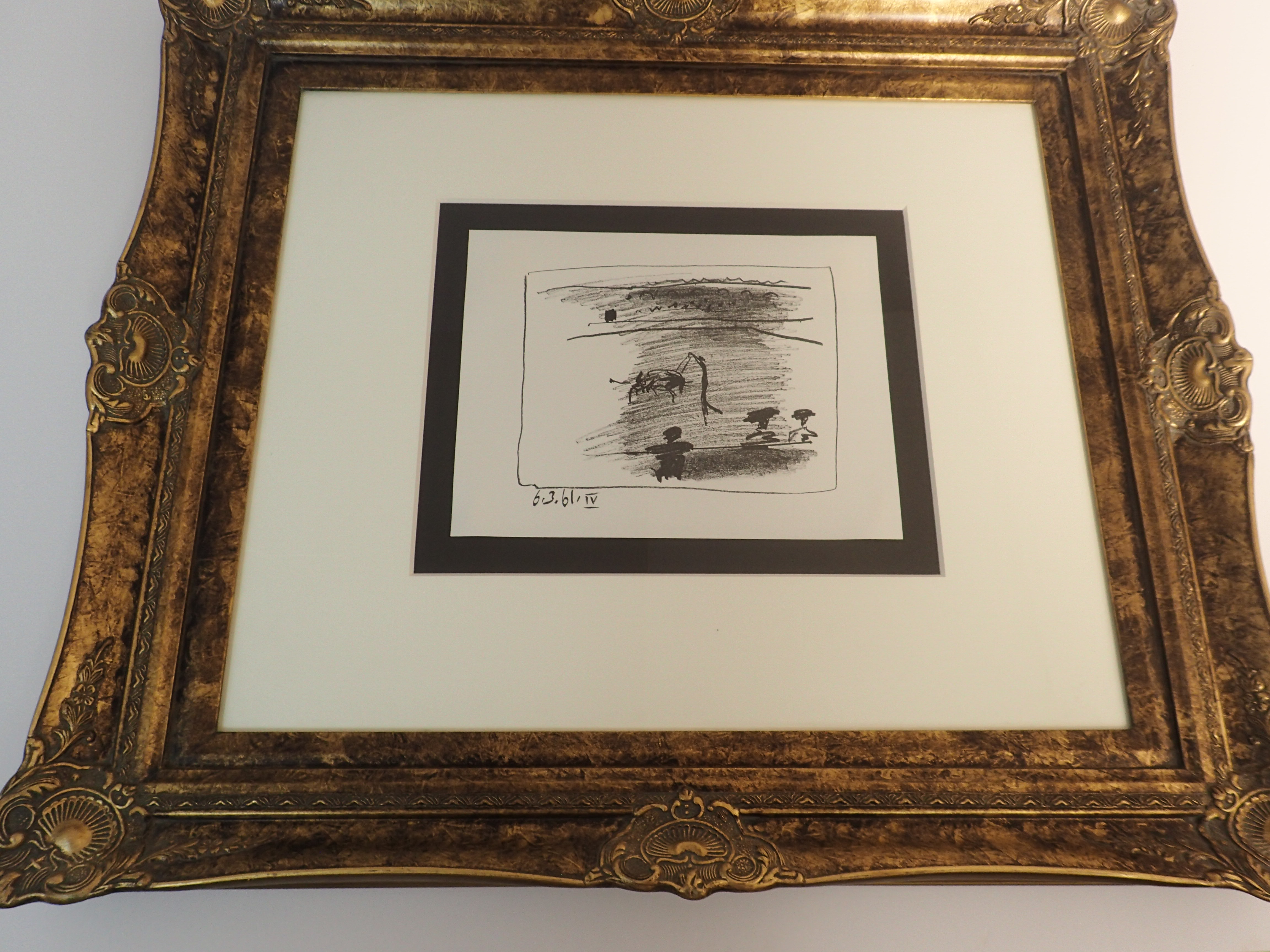 Pablo picasso Lithograph on Woven Paper