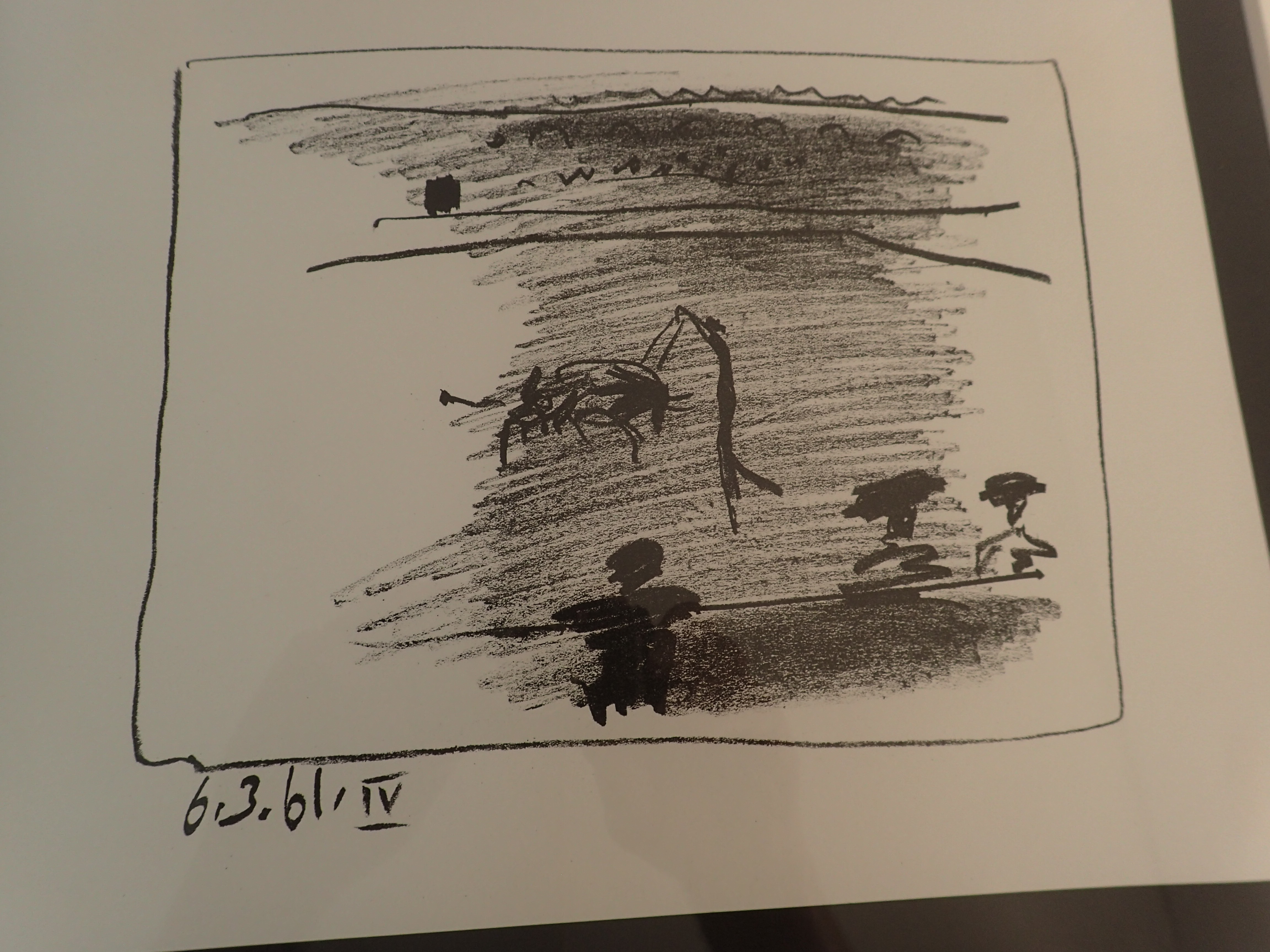 Pablo picasso Lithograph on Woven Paper