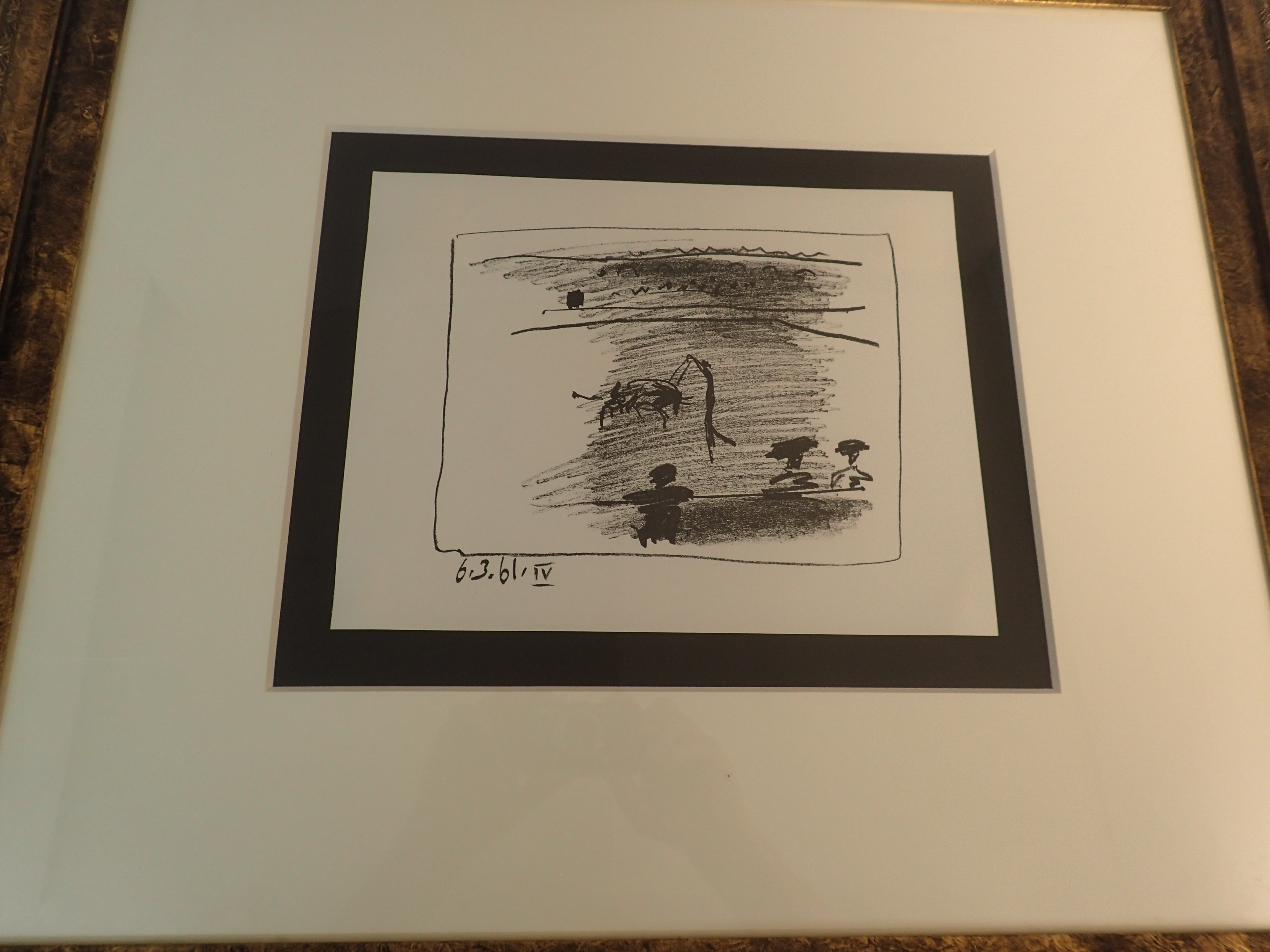 Pablo picasso Lithograph on Woven Paper