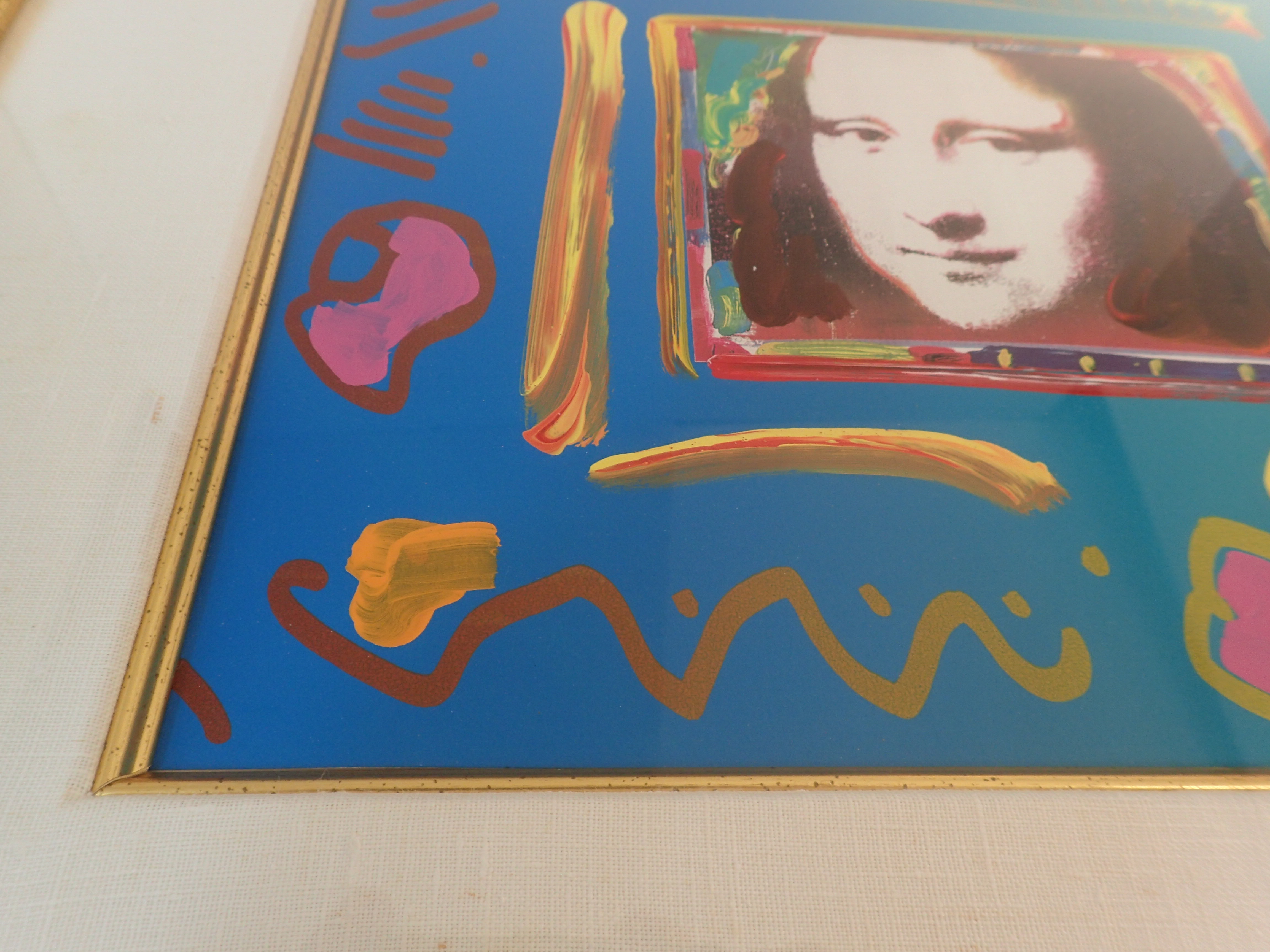 Peter Max Mixed Media Hand Signed