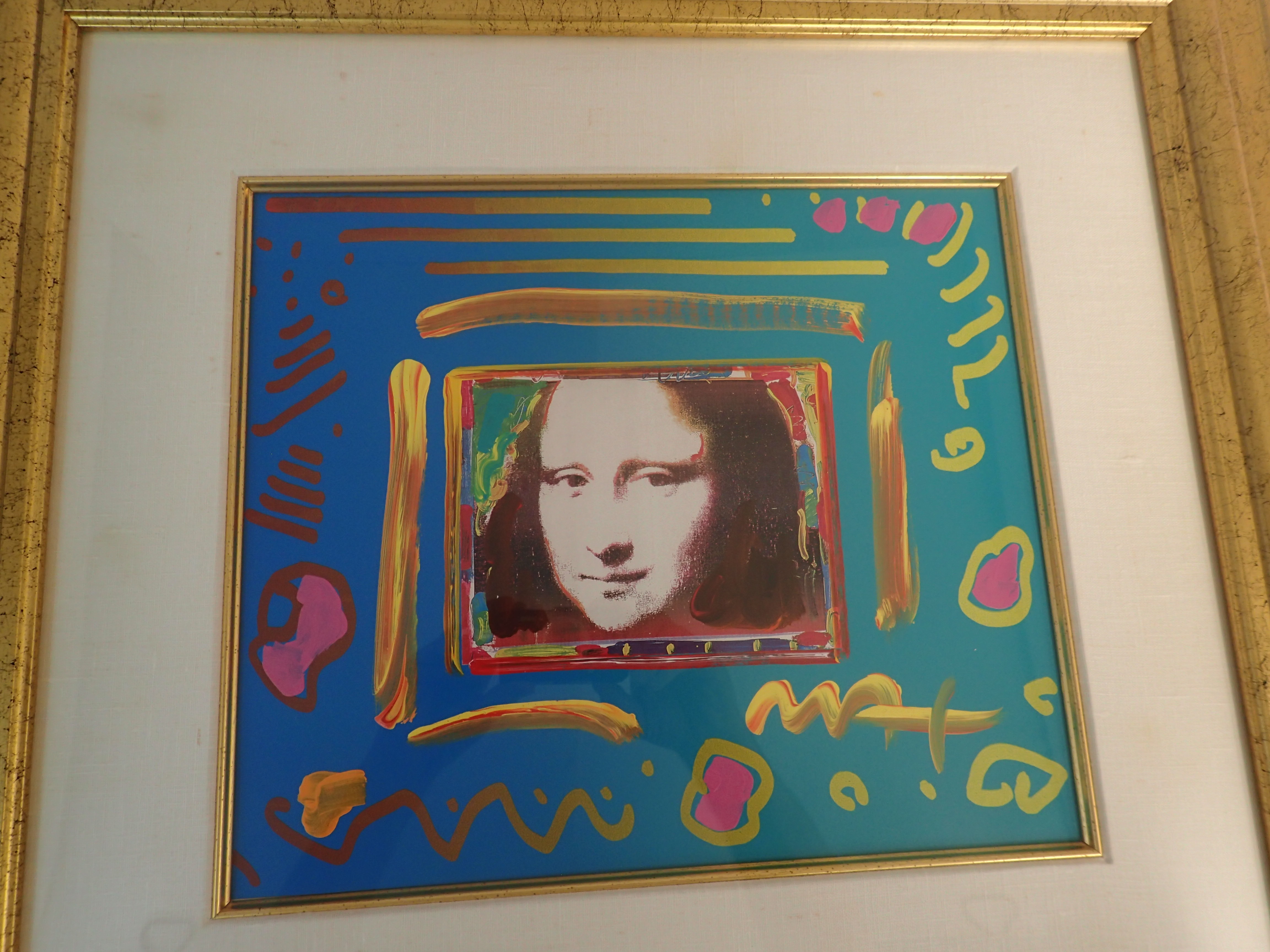 Peter Max Mixed Media Hand Signed