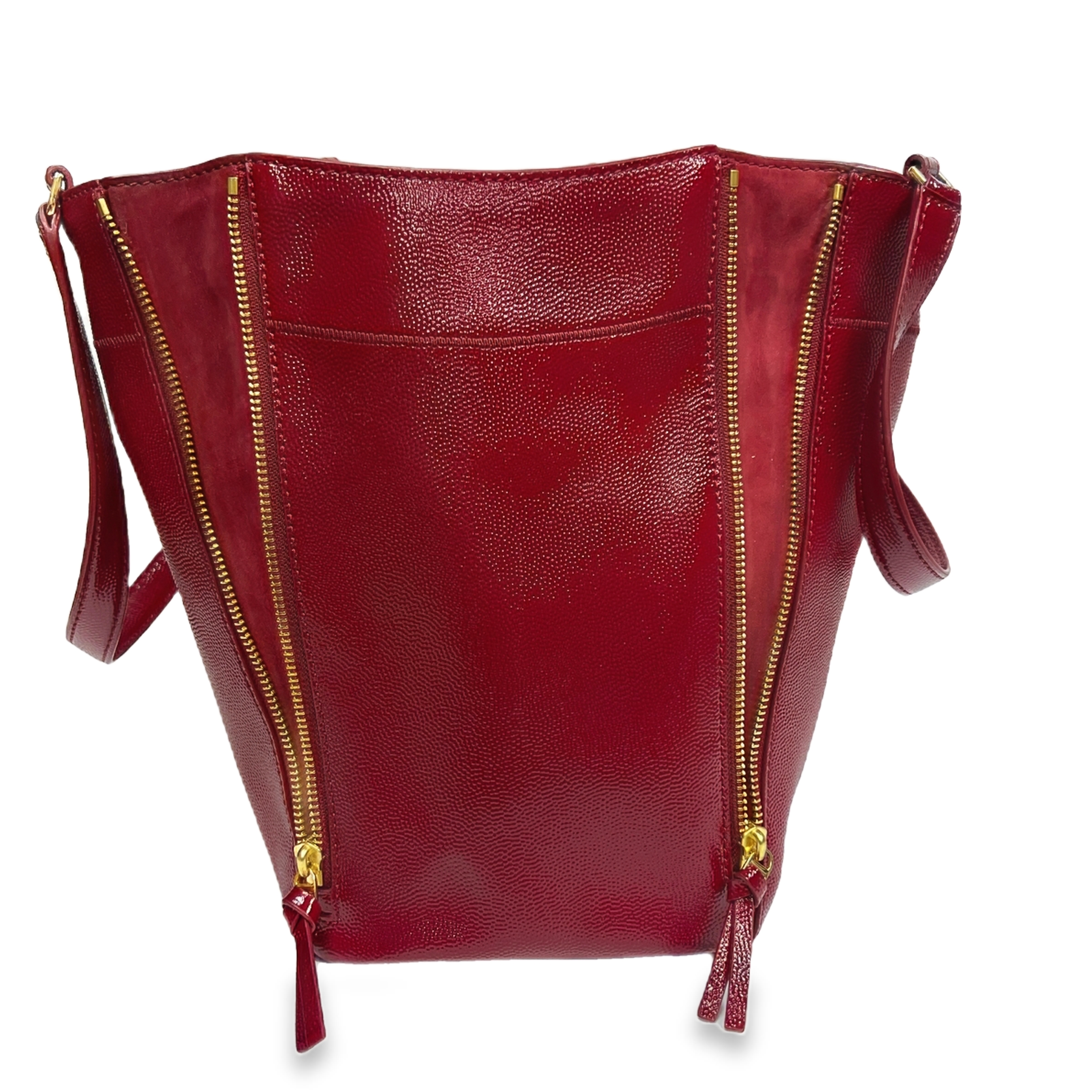 Tory Burch Ivy Red Leather Tote Bag