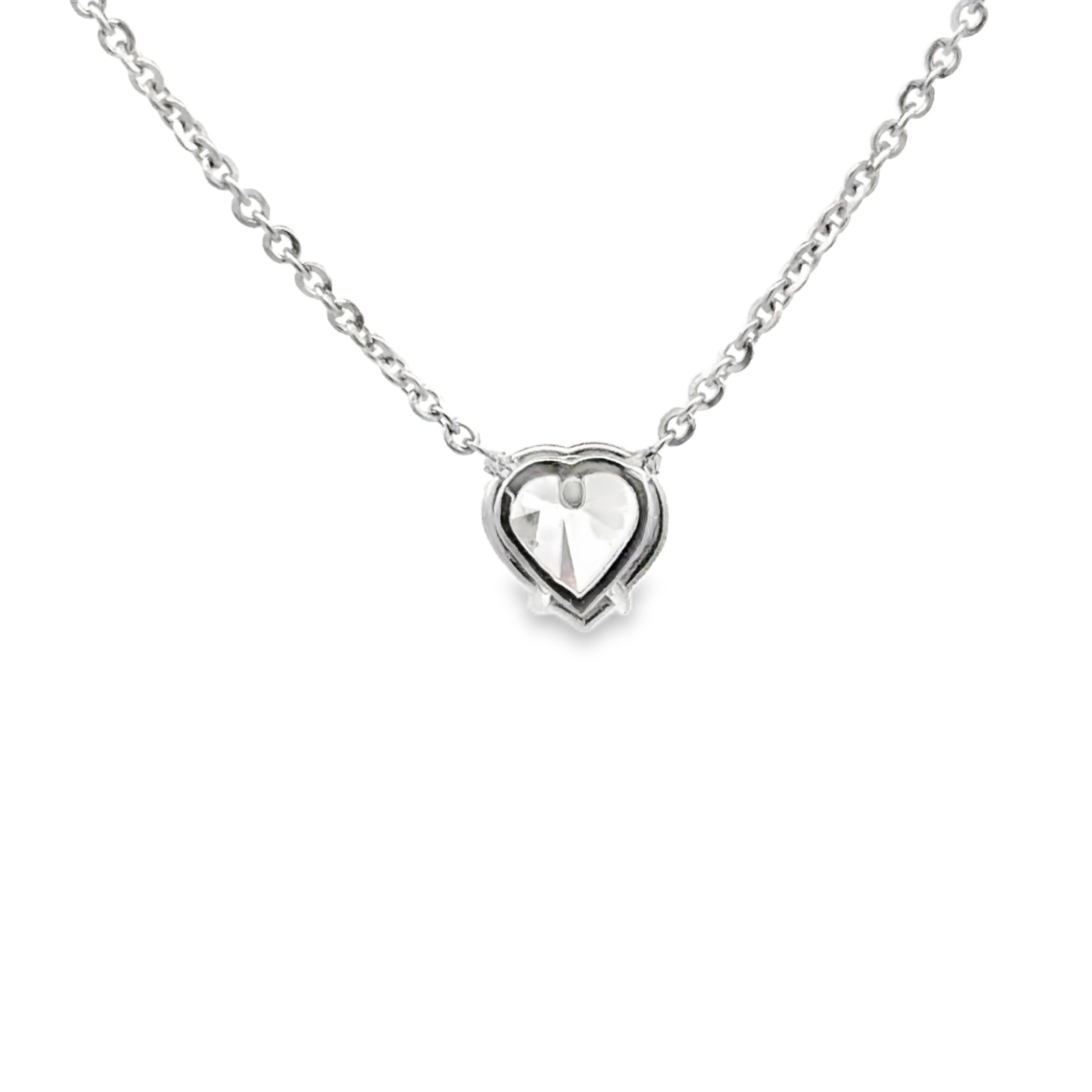 GIA Certified Heart Shaped Diamond Necklace