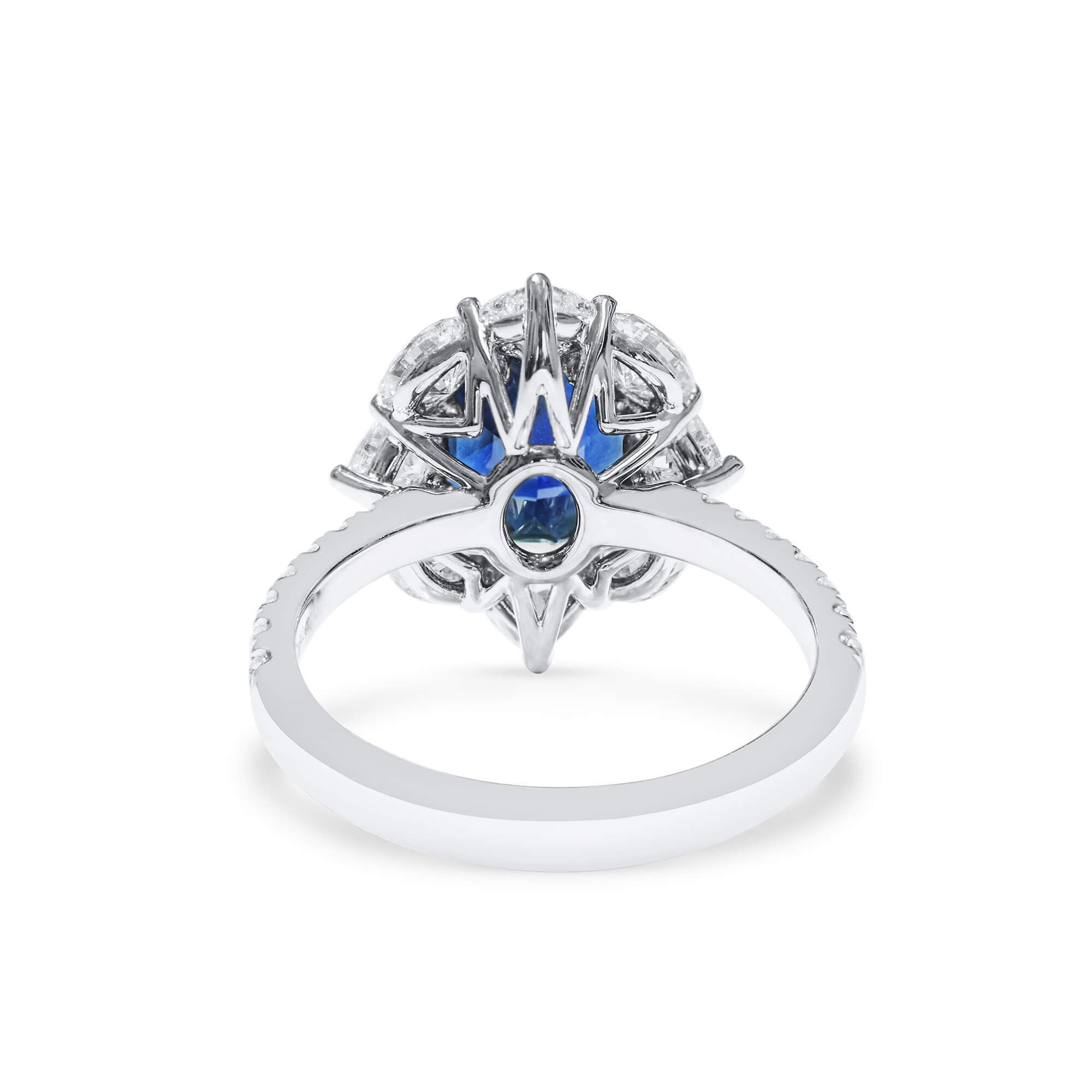 Certified Natural Sapphire & Diamond Ring