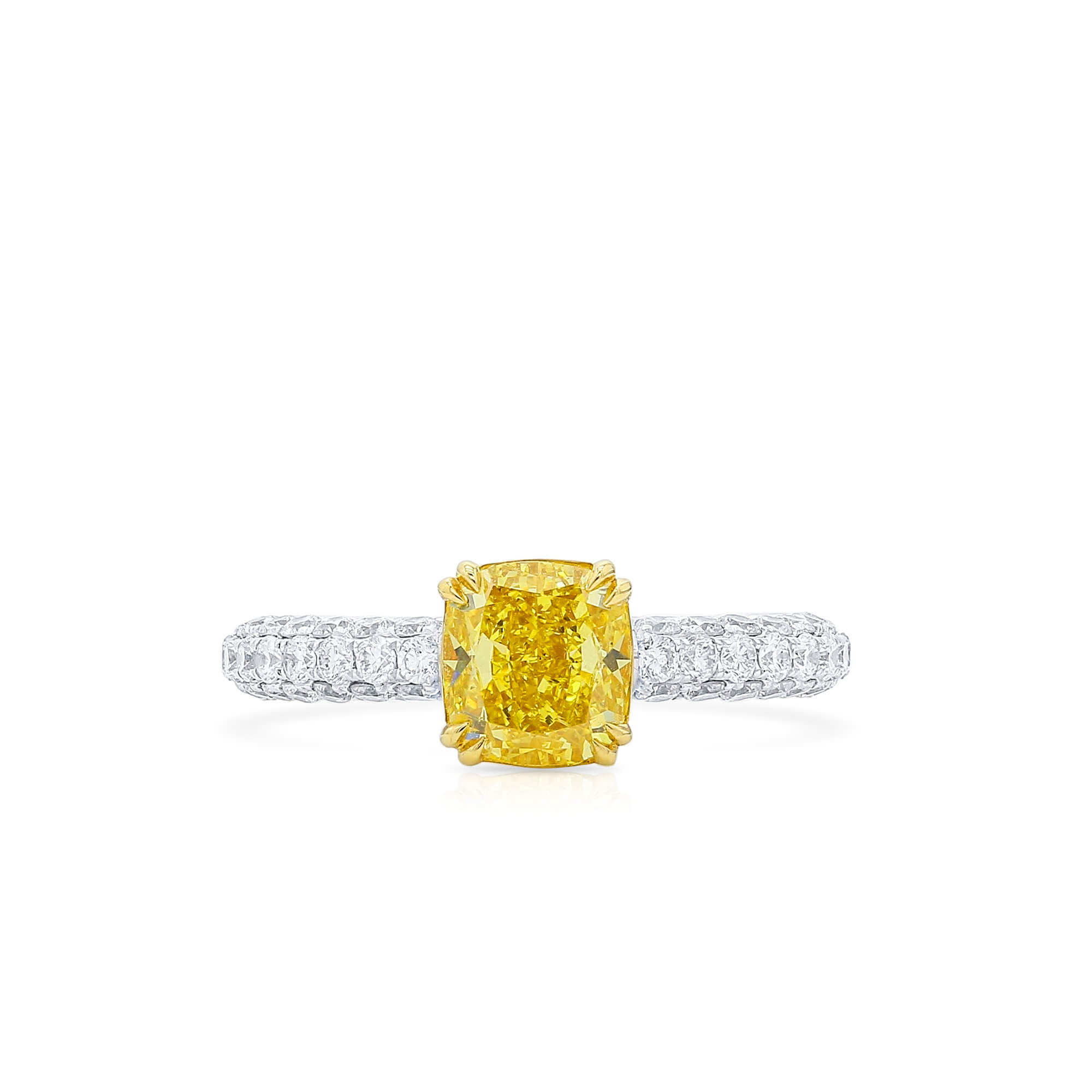 GIA Fancy Yellow Diamond Ring