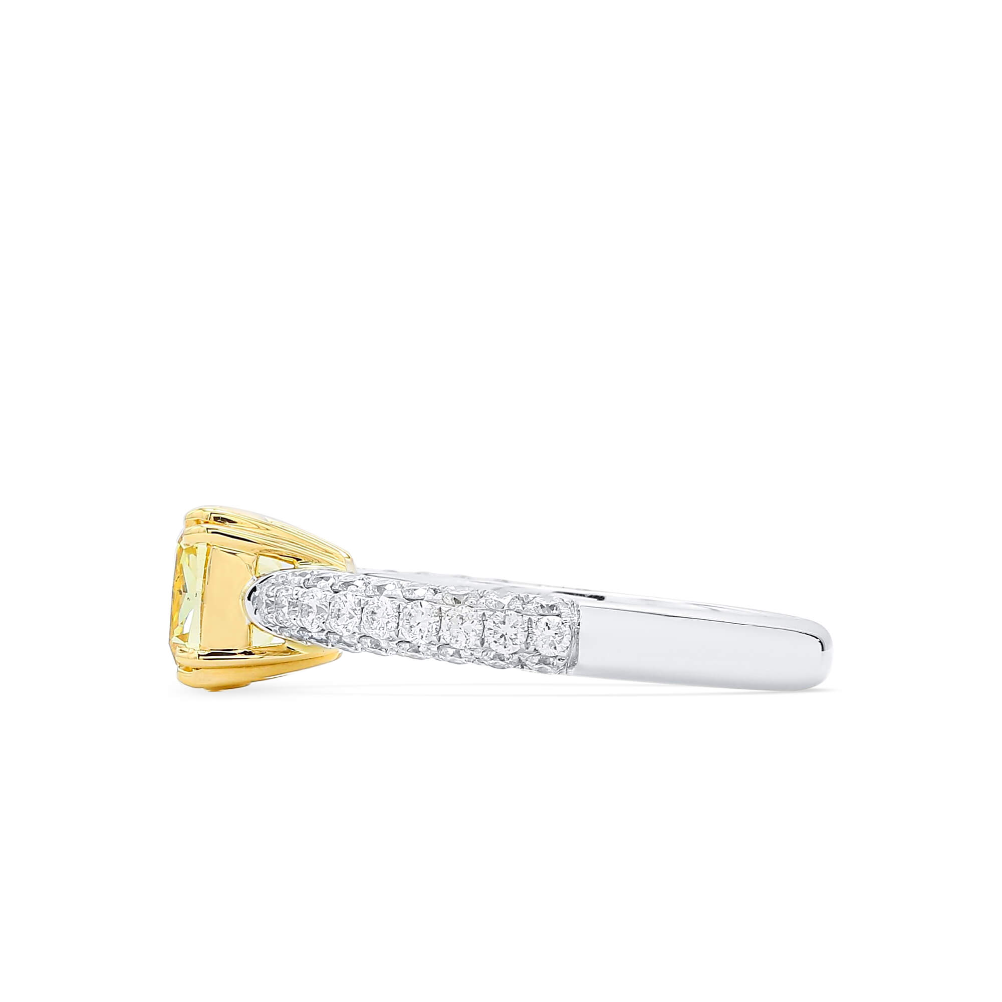 GIA Fancy Yellow Diamond Ring
