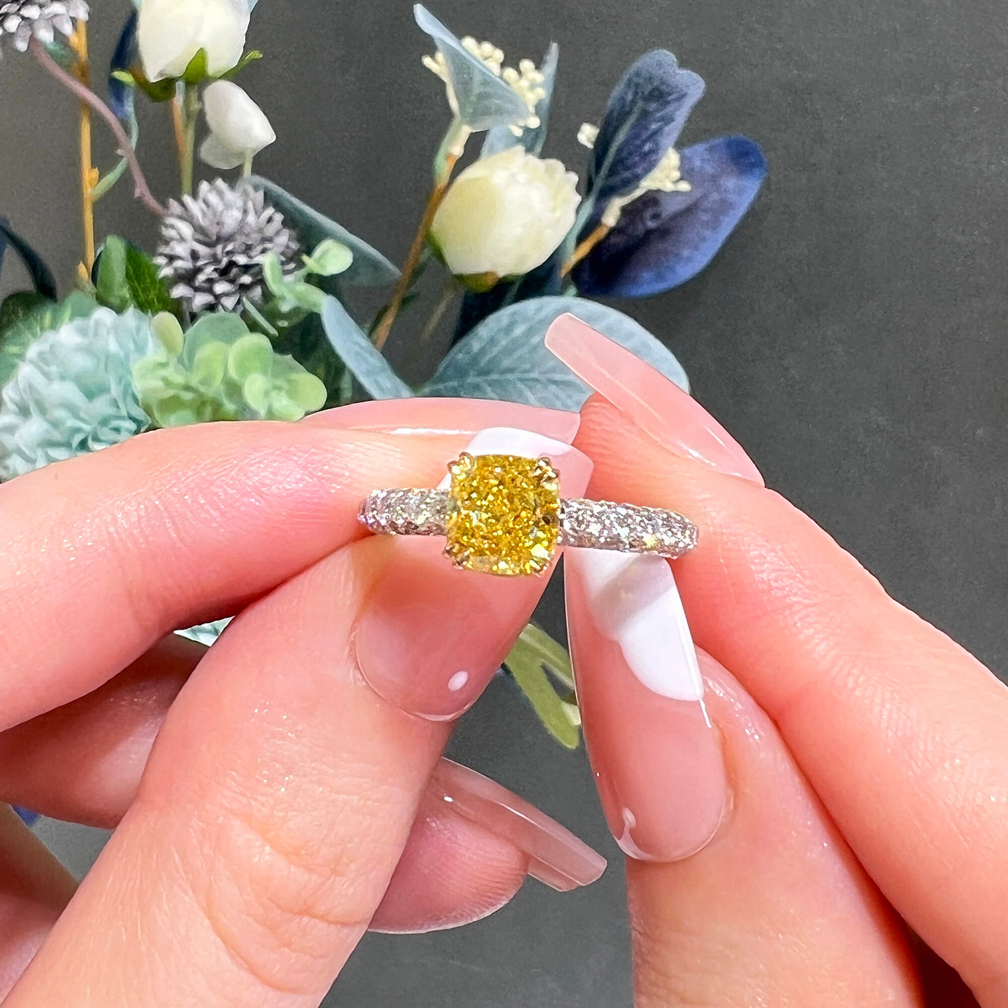GIA Fancy Yellow Diamond Ring