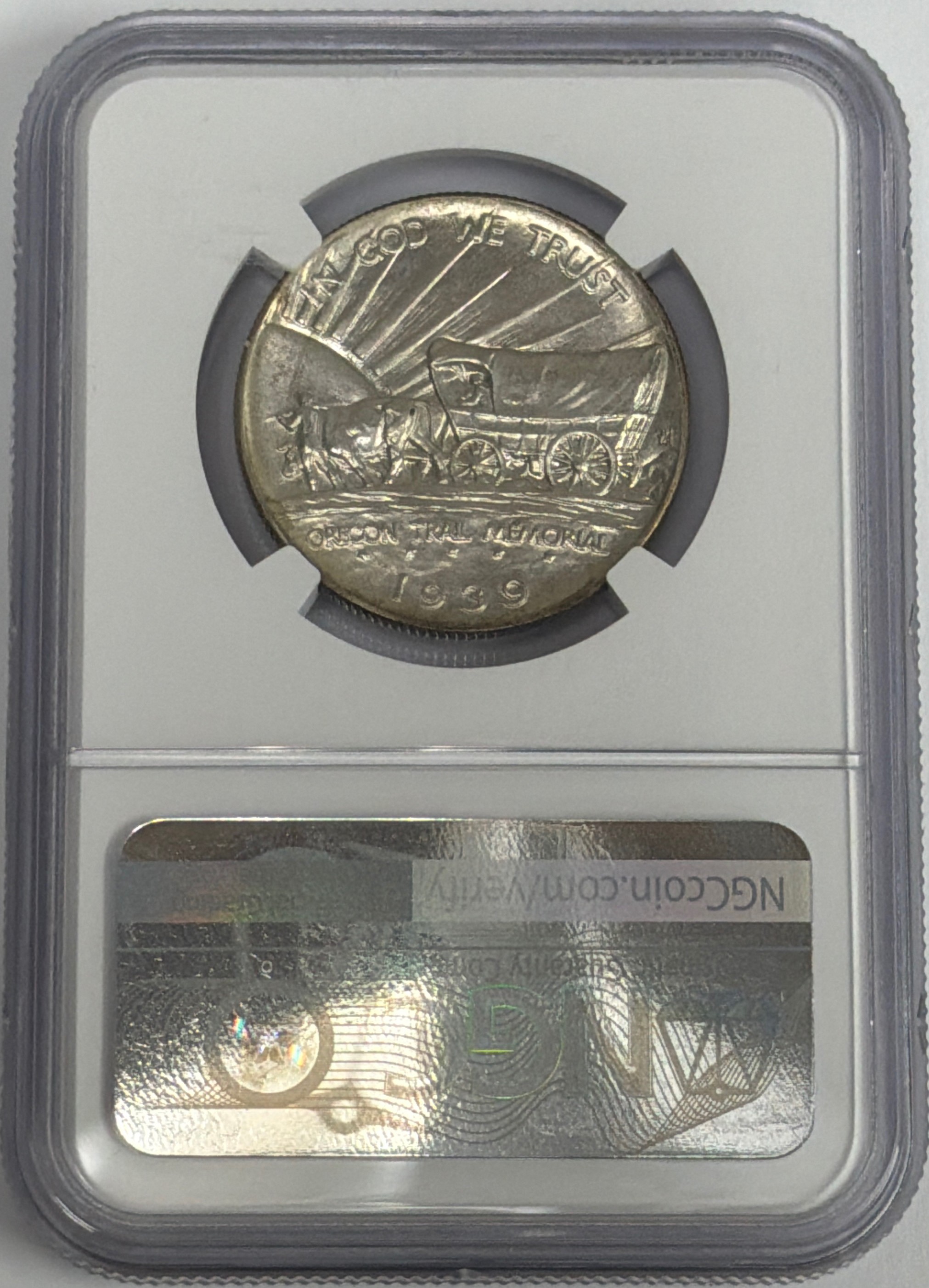 1939 D Oregon Trail Early Commem Half Dollar MS66