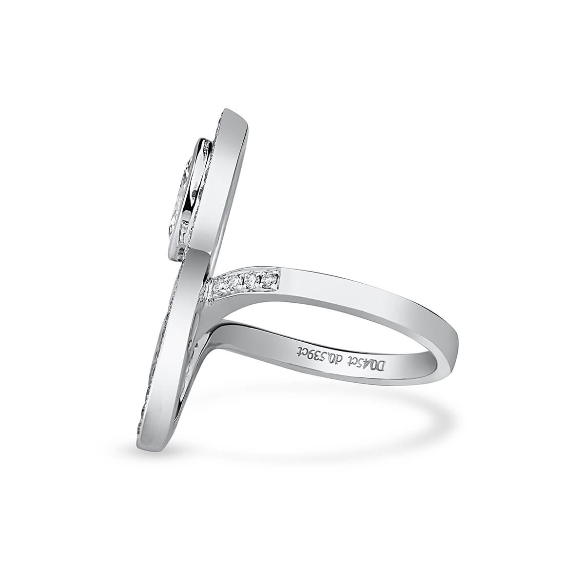 Marquise Diamond Triquetra Statement Ring