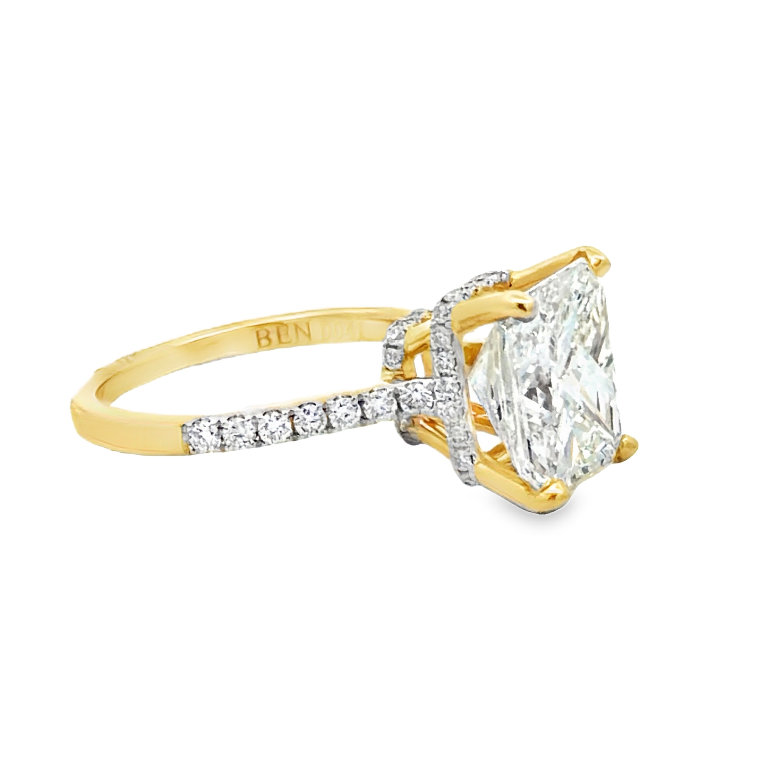 GIA Natural Diamond Engagement Ring