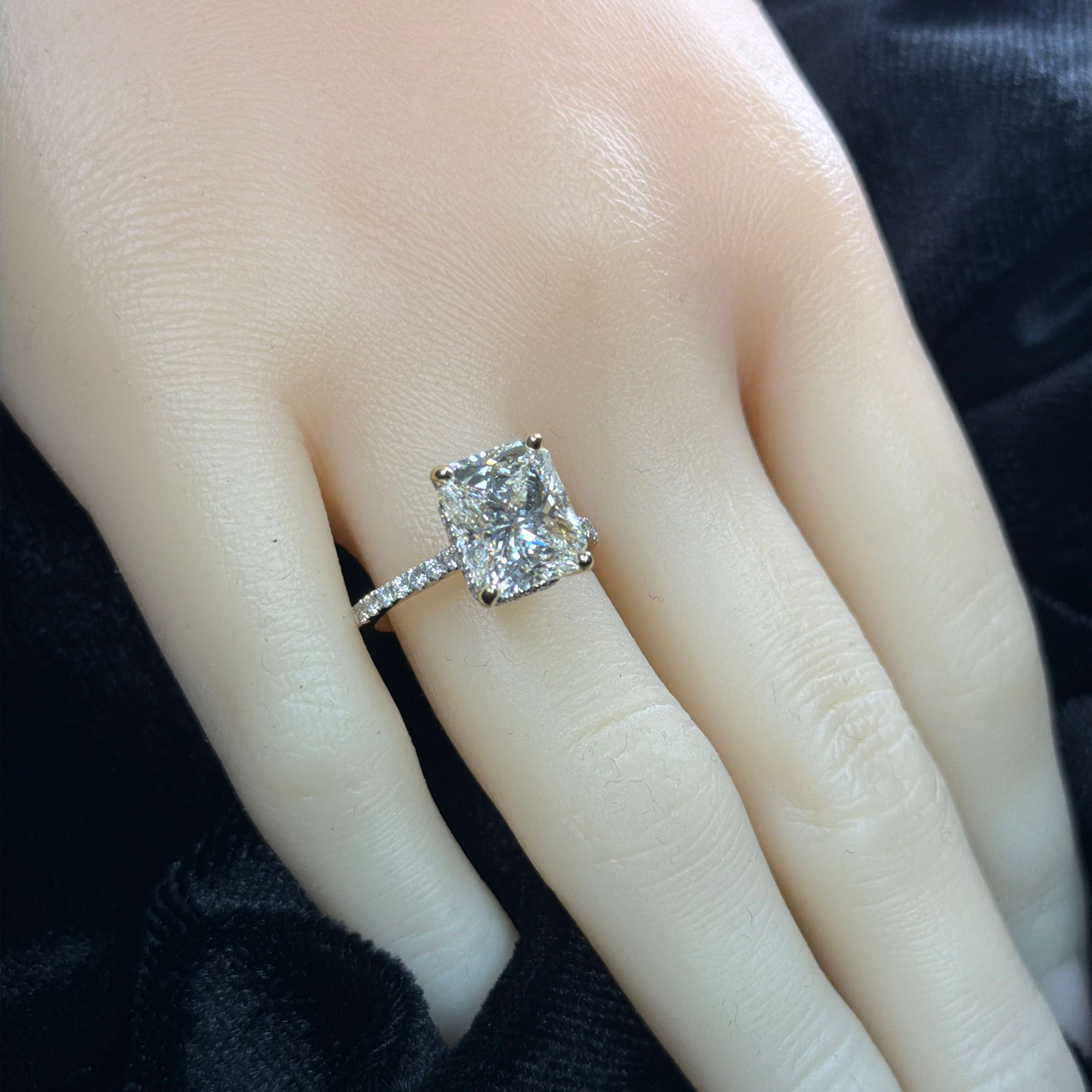 GIA Natural Diamond Engagement Ring