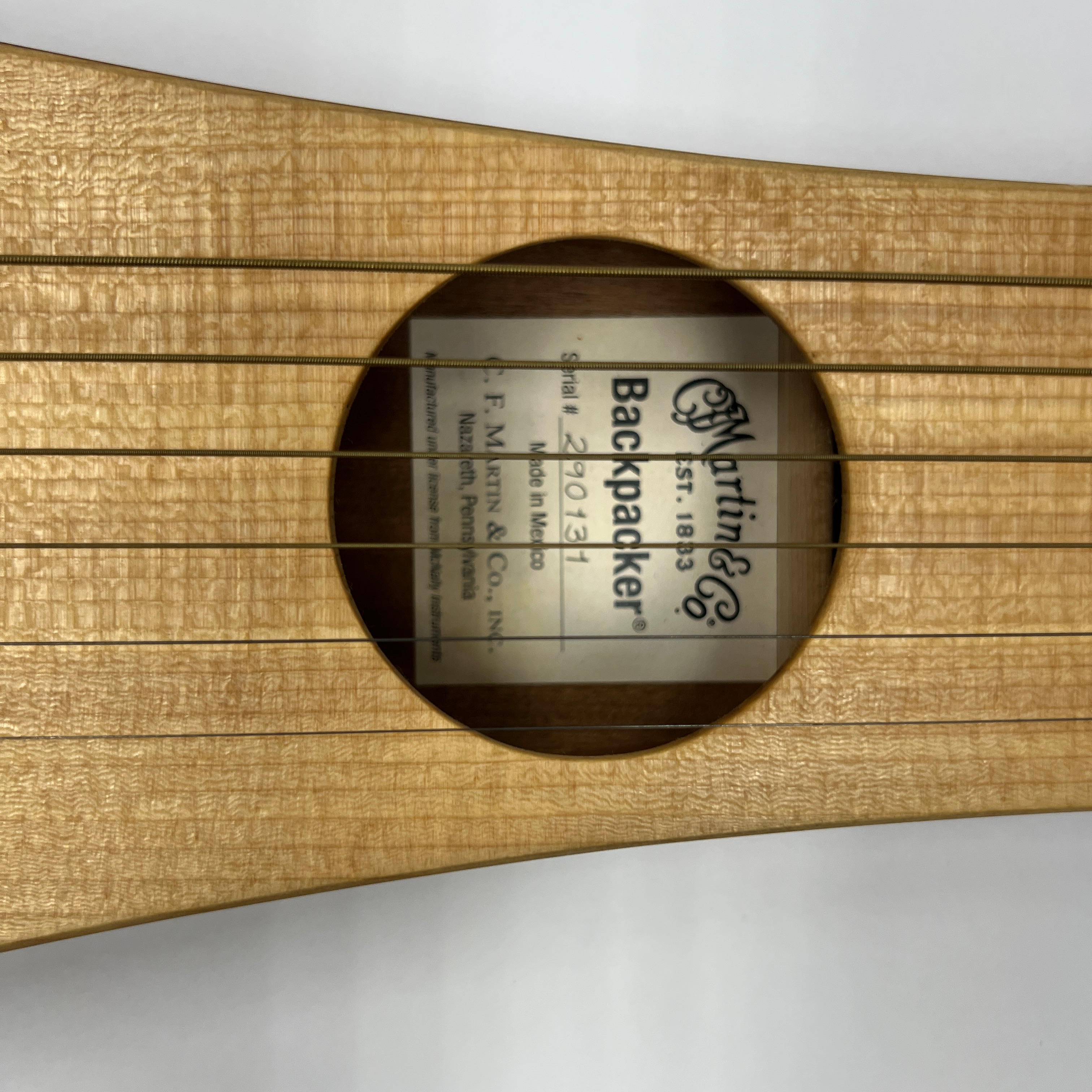 Martin Backpacker Steel-String Acoustic Travel Guitar with Gig Bag