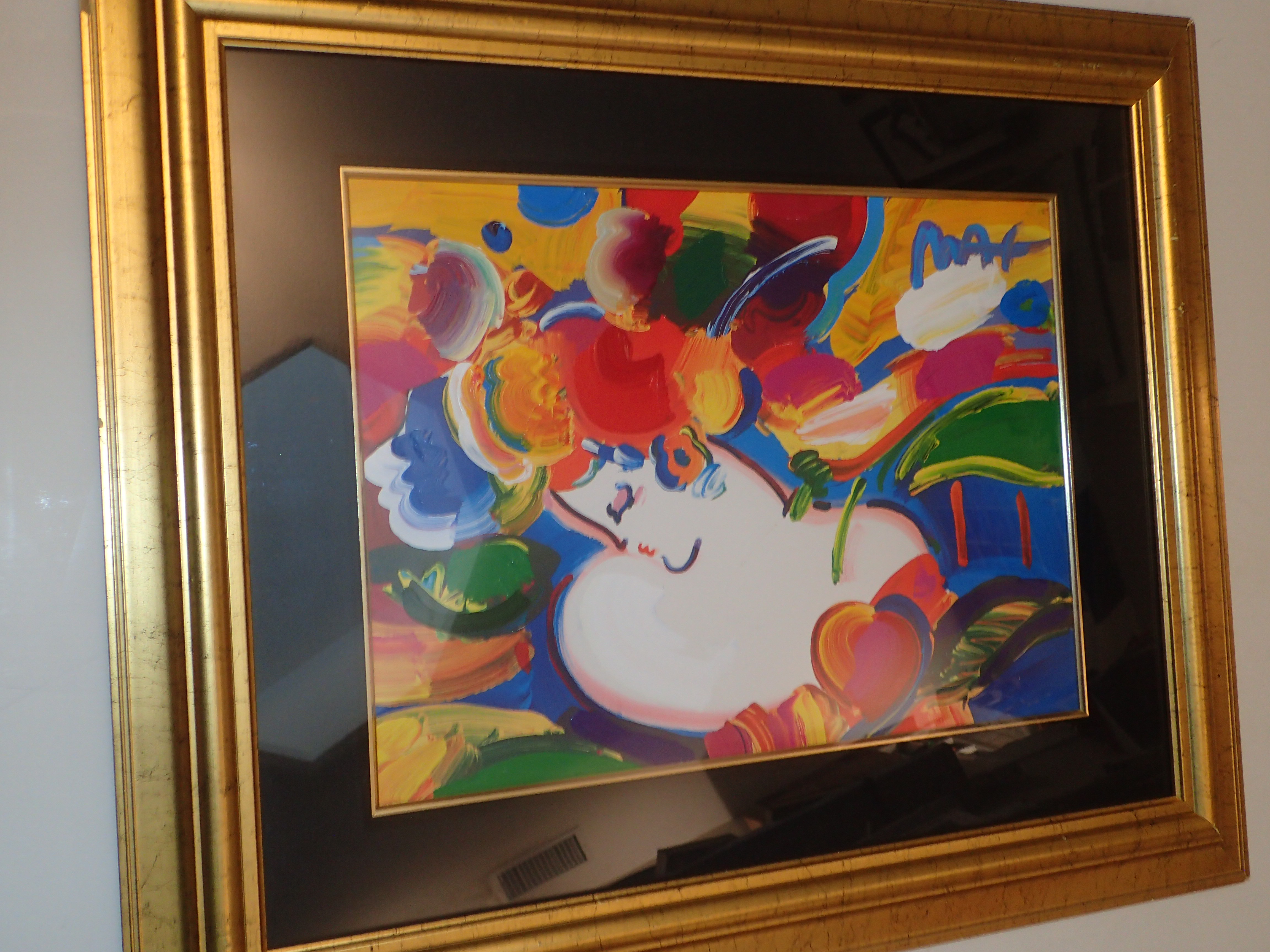 Peter Max Mixed Media on Paper Signed 2000