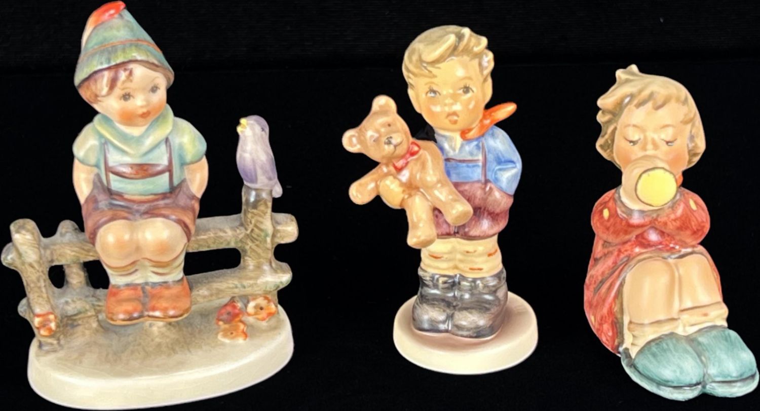 Lot 159 SIX GOEBEL HUMMELS FIGURINES VARIOUS MARKINGS Converse Auctions