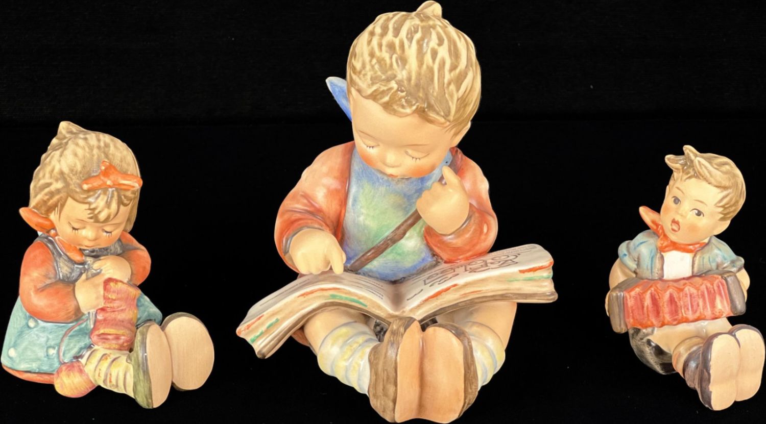 Lot 159 SIX GOEBEL HUMMELS FIGURINES VARIOUS MARKINGS Converse Auctions