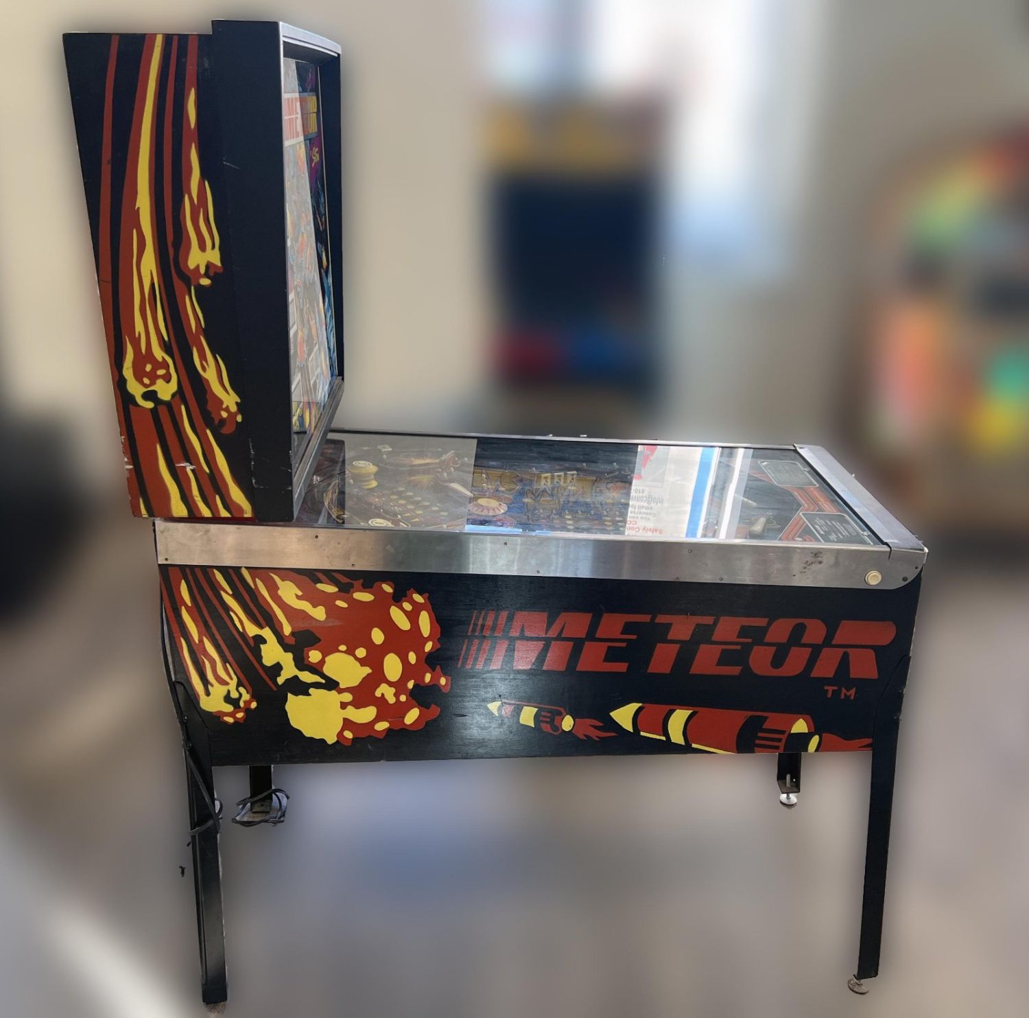 Lot 481 1979 STERN METEOR PINBALL MACHINE Converse Auctions