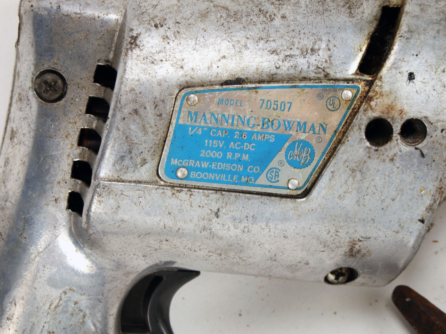 Lot 293 TWO VINTAGE ELECTRIC DRILLS AND BITS TOOLS Converse Auctions