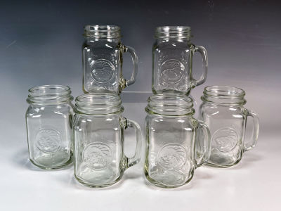 6 GOLDEN HARVEST DRINKING JARS 
4 1/2" X 5 1/4" 
Shipping: 
Shipping and 