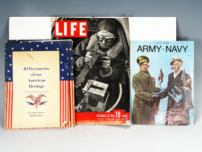 THREE AMERICAN HISTORY MAGAZINES AND PROGRAMS 
1973 Army-Navy Football Program, 40 Documents of 