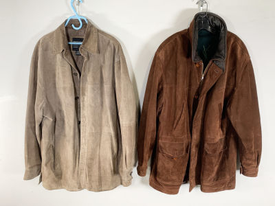MENS VINTAGE DESIGNER JACKETS 
Size XL and 50. No lining for Pronto Uomo jacket. Both have 
