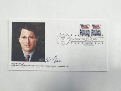 Al Gore facsimile Inauguration Day commemorative cover. Vice President of the United States Al 