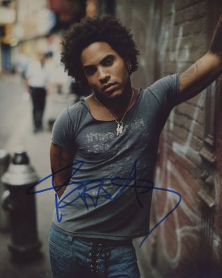Lenny Kravitz signed photo. 8x10 inches