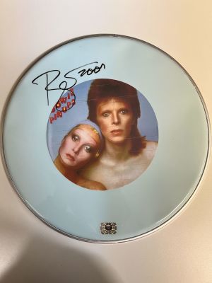 David Bowie Pin Ups signed drum head