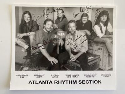 Atlanta Rhythm Section signed band photo autographed by 	Steve Stone, Justin Senker, Barry 