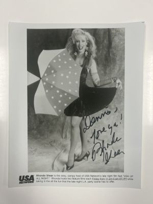 Rhonda Shear signed photo. 8x10 inches
