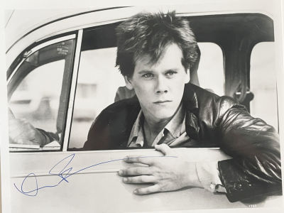 Footlose Kevin Bacon signed photo. 8x10 inches