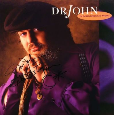 Dr. John In A Sentimental Mood signed album. Dr. John In A Sentimental Mood 1989 signed album