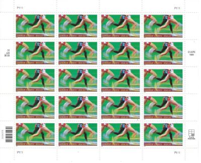 Summer Sports Stamps. Summer Sports pane of 20 x 33 cent U.S. Postage Stamps