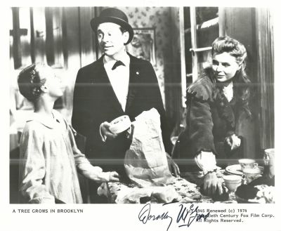Dorothy McGuire signed photo. 8x10 inches