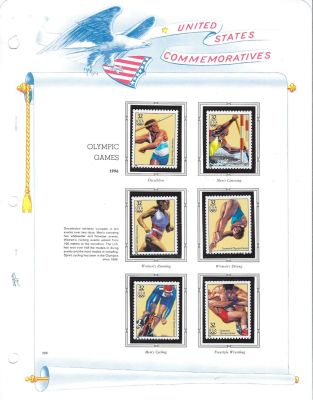 Olympic Games 1996 Commemorative Stamp Sheet 6x32c