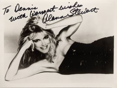 Alana Steward signed photo. 10x8 inches