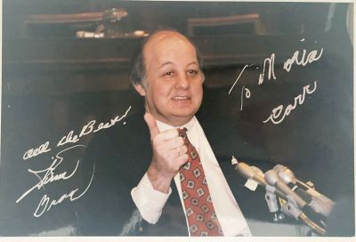 US Secretary James Brady signed photo. 4x6inches