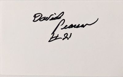 NASCAR legend David Pearson autograph. 3 x 5 inches