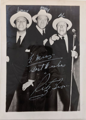 Ritz Brothers Signed Photo - 5x7 inches