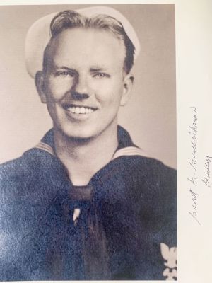 WWII D-Day Survivor Grant Gullickson Signed Photo. 8x10 inches
