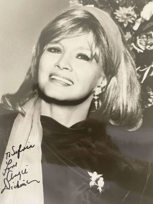 Angie Dickinson signed photo. 8x10 inches