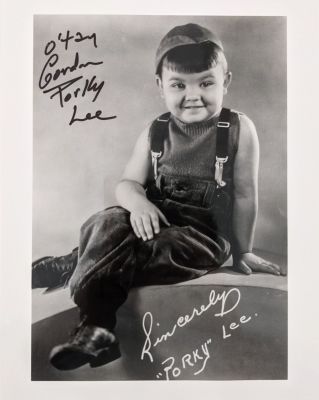 Little Rascals Gordon Lee Signed Photo - 8x10 inches