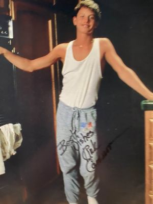 Kirk Cameron signed magazine page. 8x10 inches
